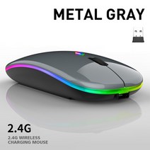 서든마우스 스타크래프트 레이저 마우스 노트북 컴퓨터 pc macbook 게임용 용 usb 충전식 rgb 2.4ghz 1600dpi, 회색