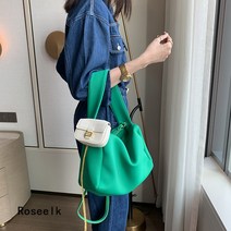 Roseelk 여성 핸드백 방수소재 대용량 크로스백 숄더백