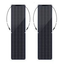 태양 전지판 전지 태양광 태양열 충전 충전기 보조배터리 베터리 와트 유연한 태양 전지, 블랙 100w