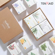티메이드 유기농 허브차 삼각티백 루이보스티 레몬밤 히비스커스 페퍼민트 마테 오렌지 애플레몬 녹차 그린티 얼그레이 차이 새싹보리 생분해필터 설 추석 선물세트, (추가선택) 6개입선물상자+쇼핑백