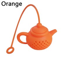 다기 세트 새로운 크리에이티브 내구성 실리콘 주전자 모양 차 주입기 여과기 티백 잎 필터 디퓨저 용품, 08 8