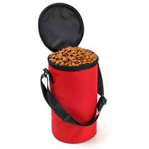 [RA†]산책 휴대용 사료보관통 반려동물용품 견가방 강아지 용품 반려▨_ea, Ж 블랙