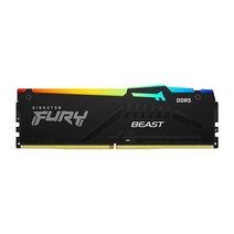Kingston Fury 비스트 RGB 16GB 5200MT/s DDR5 CL40 DIMM 데스크탑 메모리(2개 키트) | 인텔 XMP 3.0 | 적외선 동기화 기술 | 오버클럭, 32GB_4800MT/s