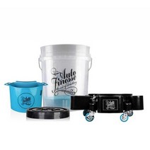 세차버킷돌리 세차버킷 돌리 돌리용 세차양동이 반투명버킷돌리, 투명물통+뚜껑+외부바구니+돌리