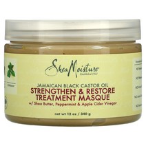 SheaMoisture 자메이카산 블랙 캐스터오일 강화 및 회복 트리트먼트 마스크 340g(12oz)