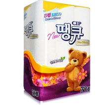 땡큐 3겹 30롤 천연펄프 고급화장실 티슈 3겹