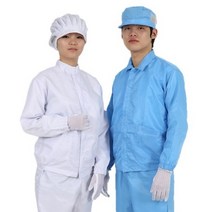 MK 제전방진복 상의 C카라 정전기방지 크린룸 제전복 방진복, 2XL, 네이비, 1개
