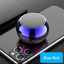 블루투스 스피커 usb tv 앰프 거실 컴퓨터 게이밍 스탠드 휴대용 스피커mini 무선, 파랑 빨강