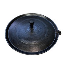 국내산 청주금속주물 길들인 무쇠솥뚜껑 무쇠삼겹살 불판 고기판 양면 프라이팬 전골 미니 무쇠팬, 01 무쇠 솥뚜껑불판43cm