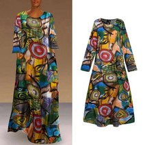 30대 40대 60대 가을 휴가지 롱 원피스 50대미시옷 직장인룩 vonda bohemian