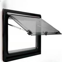 카라반 창문 캠핑카 플라스틱 창 트레일러 방충 방풍, 창문 - 500mm x 300mm, 01.타공 사이즈 500mm  x 300mm