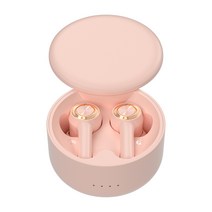 티라인 무선 블루투스 이어폰 핑크색 여성 전문, 핑크