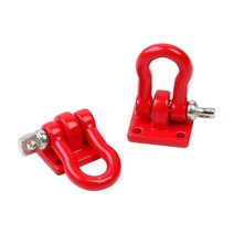 금속 RC 자동차 견인 후크 체인 장식 액세서리 1:10 크롤러 축 SCX10 90046 AXI03007 TRX-4 TRX6, 01 YQA-01RD
