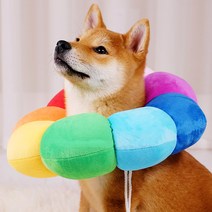 엔템 꽃받침 넥카라 강아지넥카라 고양이 ufo 애견넥카라, (L)옐로우