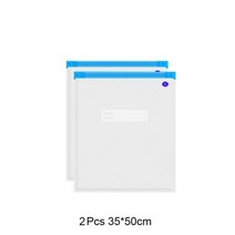 가정용 진공포장기 재사용 가능한 식품 진공 실러 가방 식품 저장 주방 기기 용 충전식, 2PCS 35x50cm