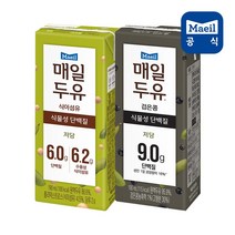 매일두유 검은콩 + 식이섬유 저당 190ML 각 24팩 (총 48팩)