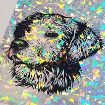 홀로그램지 접착인쇄용지 스티커제작 다이아 20매