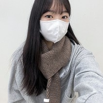 VANANA2 미니 쁘띠 니트 스판소재 목도리 머플러