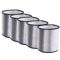 열 절연 필름 5 조각 알루미늄 호일 반사 절연 필름 시트 1-7 Gallon 용 반사 복사 열 장벽, 7갤런