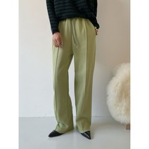 핀턱 일자 와이드 츄리링 트레이닝 롱기장 기모 밴딩 바지 (3color)