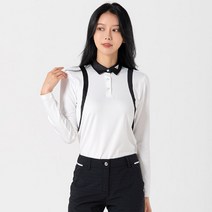 기능성 골프웨어 숄더라인 여성 PK 카라티셔츠 화이트