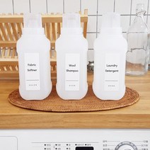 세제소분용기 1.3리터 (캡색상 선택) 역류방지 속캡 손잡이 1.3L, 반투명 용기 투명계량캡, 1개