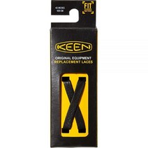 KEEN 킨 유니 성인용 플랫 라이프스타일 신발끈 교체 키트 110cm 블랙