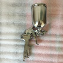 Sat1124l 중력 먹이 스프레이 건 알루미늄 탱크 400 ml 공기 페인트 분무기 총, 한개옵션0
