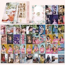 Kpop TWICE 4TH 월드 투어 포토카드 54 개 더 필스 새 앨범 Lomo 카드 포뮬러 오브 러브 걸스 HD 엽서 팬 선물, SC-Light Pink