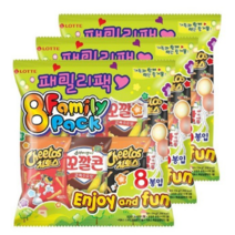 롯데 과자 패밀리팩 224g 세트, 2세트