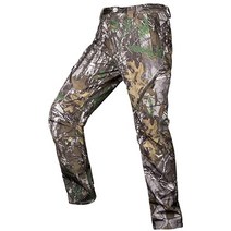 프리솔져 남자 남성 기모안감 아웃도어 카고 하이킹 바지 지퍼 포켓이 있는 방수 소프트쉘 스노우 스키 바지(Camo Color 36W x 32L) [관부과세포함]