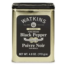 Watkins 퓨어 그라운드 블랙 페퍼 113.4g(4온스) 12개 팩 (581)와킨