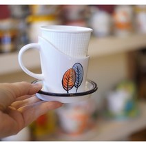 예쁜 도자기 종이컵 홀더 컵홀더제작 모던리브즈 에디션2 핸드페인팅 핸드메이드