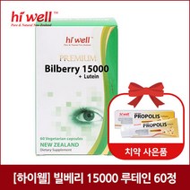 하이웰 하이웰 빌베리 15000 루테인 함유 60캡슐, 1개