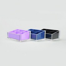 이태리 게디 레인보우 메이크업 정리함 8color, 블랙