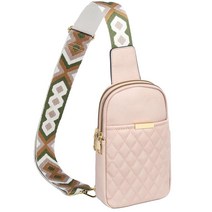 KKXIU 여성용 스몰 슬링 백 크로스바디 트렌디 패니 팩 비건 가죽 미니 휴대폰 십대 지갑 라이트 그레이. 캐주얼 486994, 2-pink