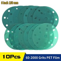 샌딩기 전기샌더 사포 연마기 샌더기 후크 및 루프 샌딩 디스크 인치 홀 그릿 폴리 에스테르 필름 샌드페이퍼 습식 앰프 페스툴 샌더용 건조, 120