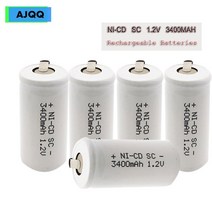 밀워키 보쉬 배터리 1.2v 3400mah sc sub ni-cd 전기 스크루 드라이버, 68개