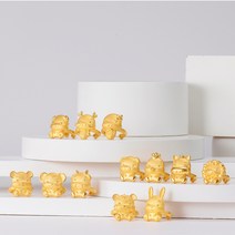 [KT알파쇼핑][한국금다이아몬드] 아기 순금 십이지신 돌팔찌 12종 24K 3.75g 12종 택1