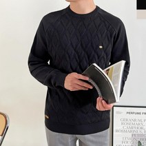 아빠 골프니트 라운드넥 니트맨투맨 할아버지니트
