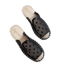 셀럽당 여성화 여름 우븐 어부화 플랫 펌프스 메쉬 임부화