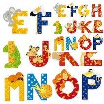 우드교구 어린이날선물 우드장난감 원목동물 알파벳, K
