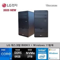 LG전자 데스크탑 12세대 I7 컴퓨터 B80KV-AR27SVX+WIN11 (I7-12700/64GB/SSD2TB/UHD770/WIN11)