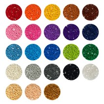 [채아트] 에디블럭 6mm 23가지 색상 (약 500알), 주황