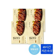 명절 추석 설 선물세트 국내산 선진포크 양념돼지갈비 선물용 가정용 수제양념 저온숙성 제수용 가정용 캠핑용 숯불구이 부산 맛집 밀키트 불고기스테이크, 1kg X 4팩(총4kg)-팩당24900원