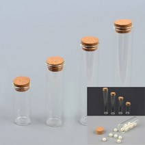 TWKL 코르크 마개 일자형 유리통, 120mm, 1개