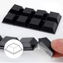 충격완화 소음방지 고무받침 패드 검정색 눈물 범폰