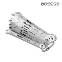 알덴 멀티 스패너 세트 SSW-08 (8PCS) 3.2~10mm 양구스패너 양구메가네 메가네스패너, 1