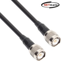 NETmate NMC-RG5802T RG-58 TNC-TNC 고주파 동축 케이블(주석도금 연동선/5합/50Ω) 2m
