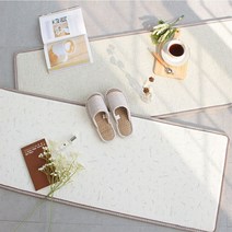 복스마켓 +[복스마켓]+_ 미끄럼방지패드 싱크대매트 인테리어매트 욕실발판 발닦개 레인매트, option__ 모던와이드 주방매트-소(50 65), option__ 그레이